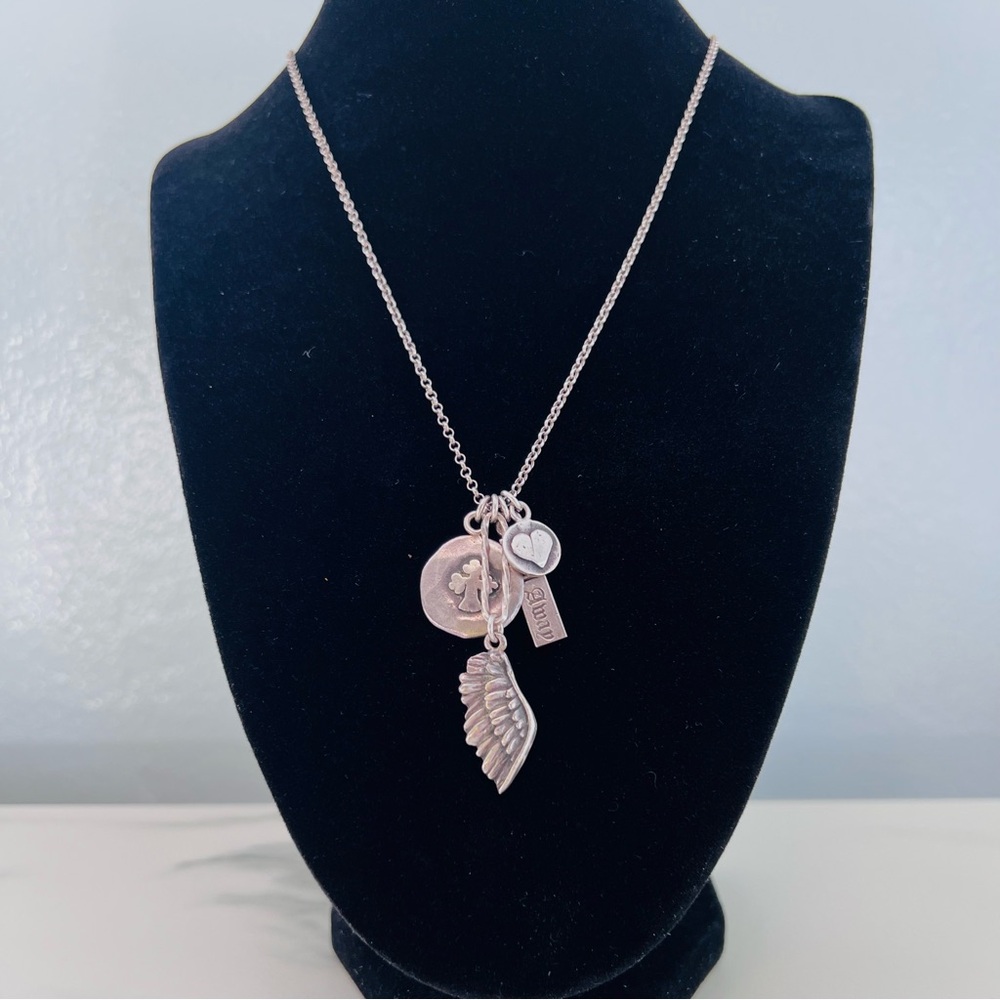 Marvelous RARE Retired Bloodline Design Charm Necklace .925 Sterling Silver - Picture 9 of 14